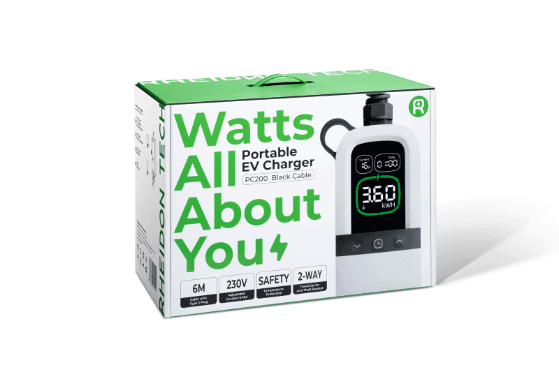 Prenosná nabíjačka pre elektromobily RHEIDON PC-200 3,6kW 230V