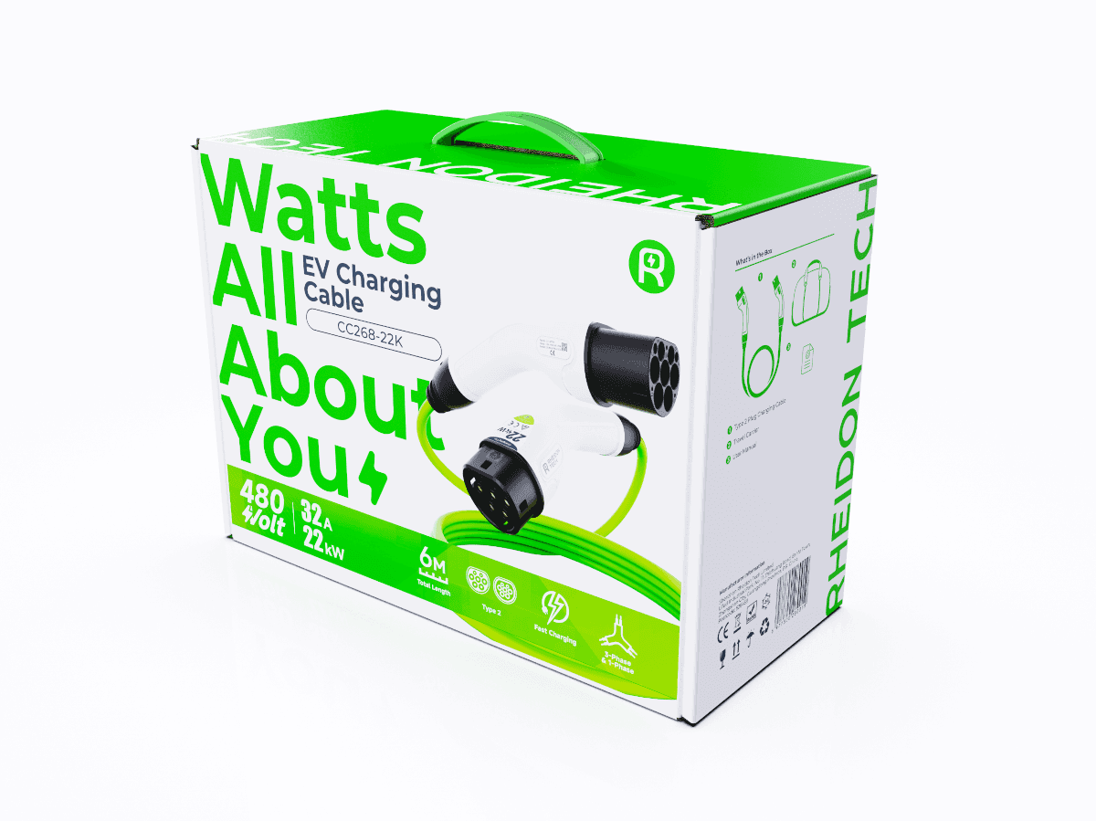 Rheidon nabíjací kábel 22kW typ 2